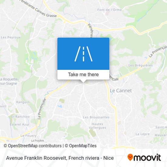 Avenue Franklin Roosevelt map