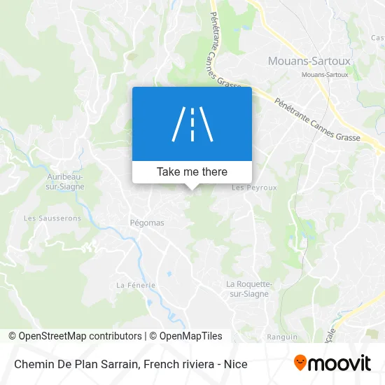 Chemin De Plan Sarrain map