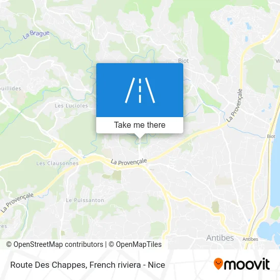 Route Des Chappes map