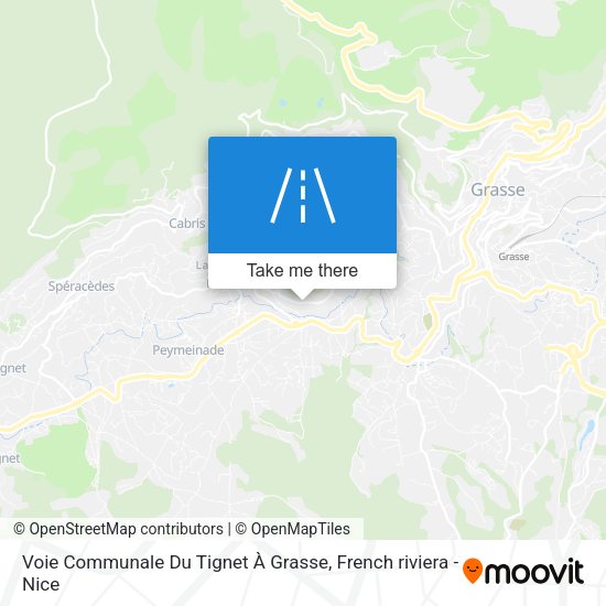 Voie Communale Du Tignet À Grasse map