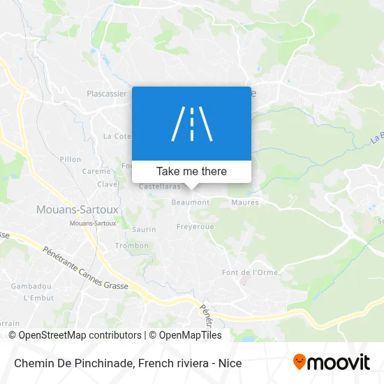 Chemin De Pinchinade map