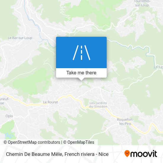 Chemin De Beaume Mêle map