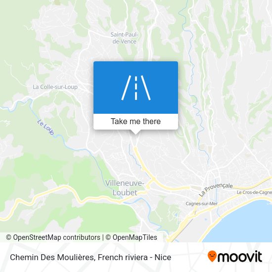 Chemin Des Moulières map