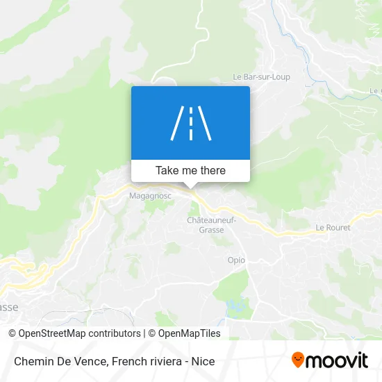 Chemin De Vence map
