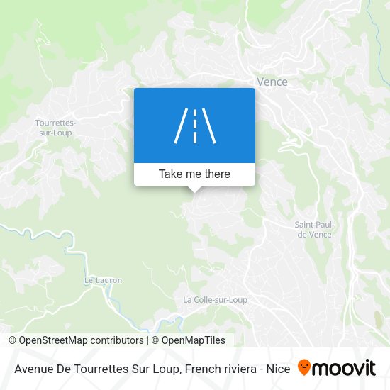 Avenue De Tourrettes Sur Loup map