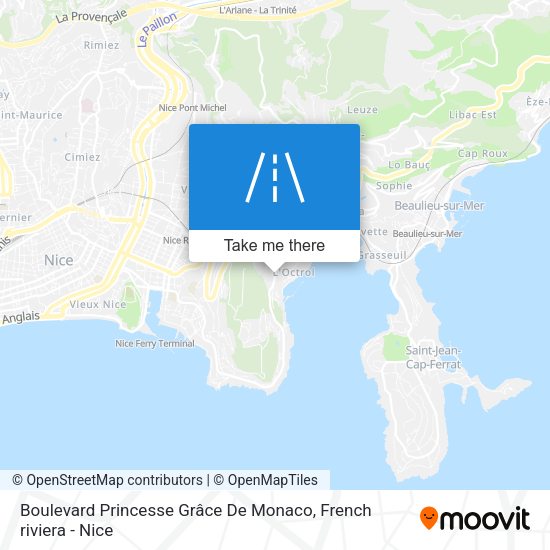 Boulevard Princesse Grâce De Monaco map