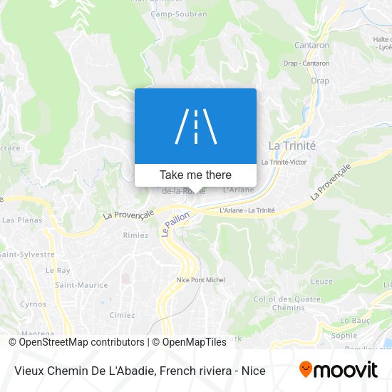 Vieux Chemin De L'Abadie map