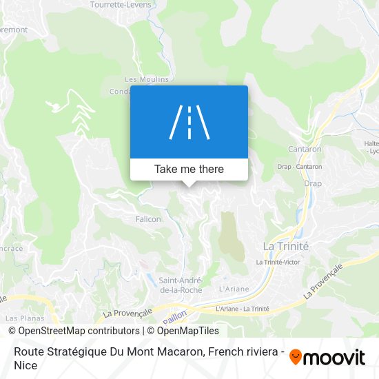 Route Stratégique Du Mont Macaron map