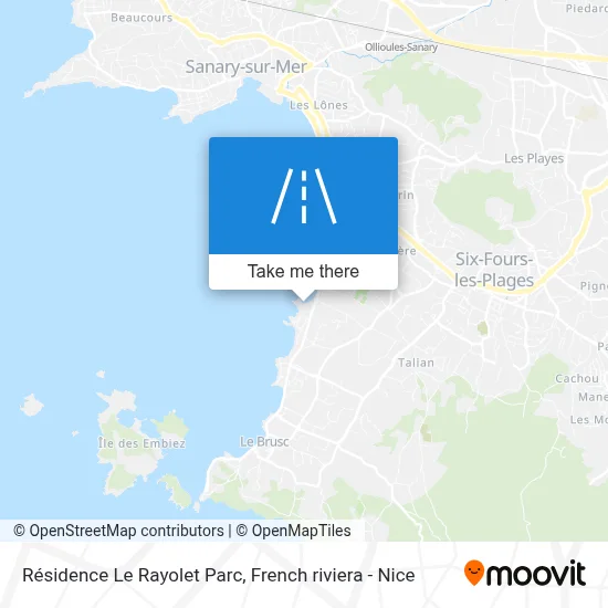 Résidence Le Rayolet Parc map