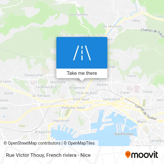Mapa Rue Victor Thouy