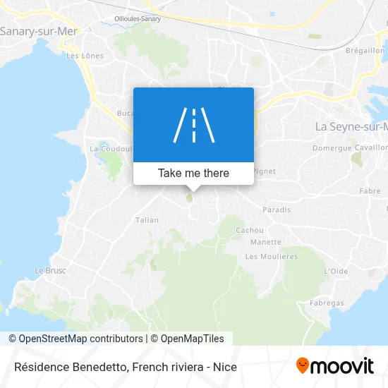 Résidence Benedetto map