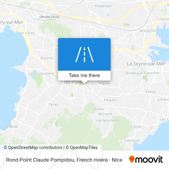 Rond-Point Claude Pompidou map