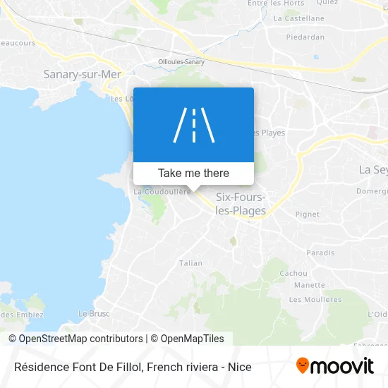 Résidence Font De Fillol map