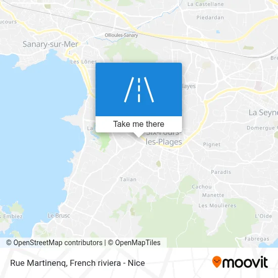 Mapa Rue Martinenq