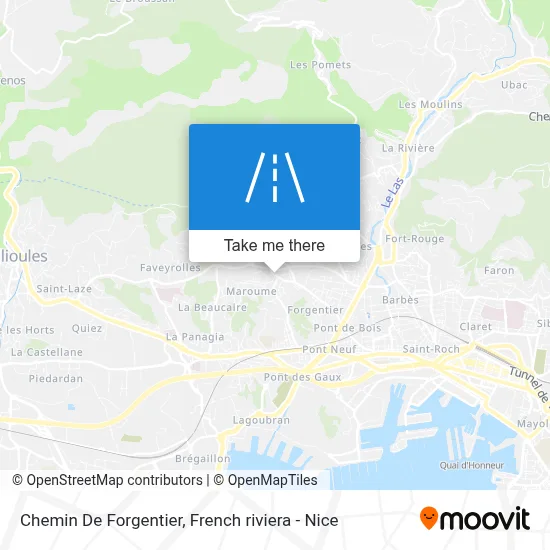 Chemin De Forgentier map