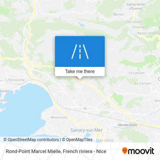 Rond-Point Marcel Mielle map