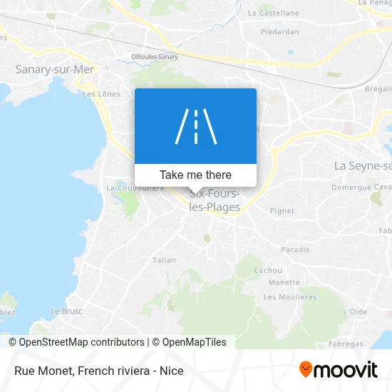 Mapa Rue Monet