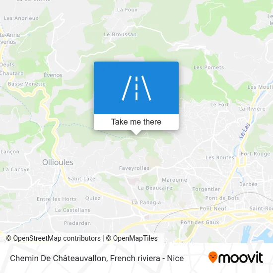 Chemin De Châteauvallon map