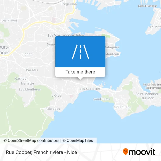 Mapa Rue Cooper