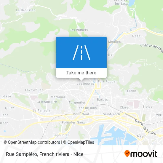 Rue Sampiéro map