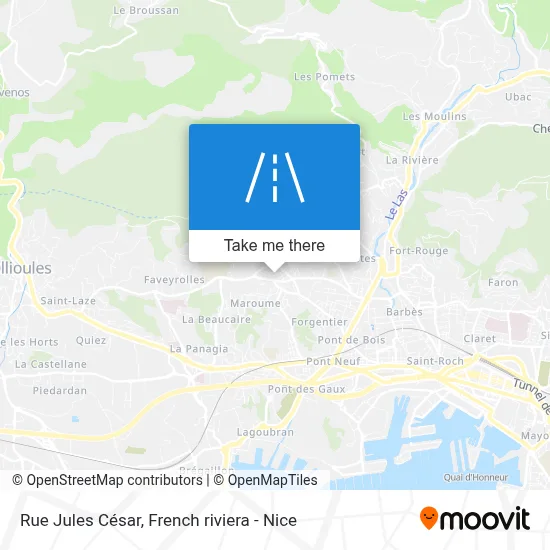 Rue Jules César map