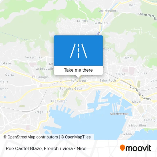 Rue Castel Blaze map