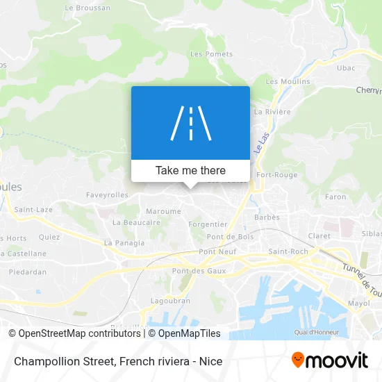 Rue Champollion map