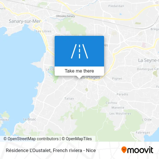 Résidence L'Oustalet map