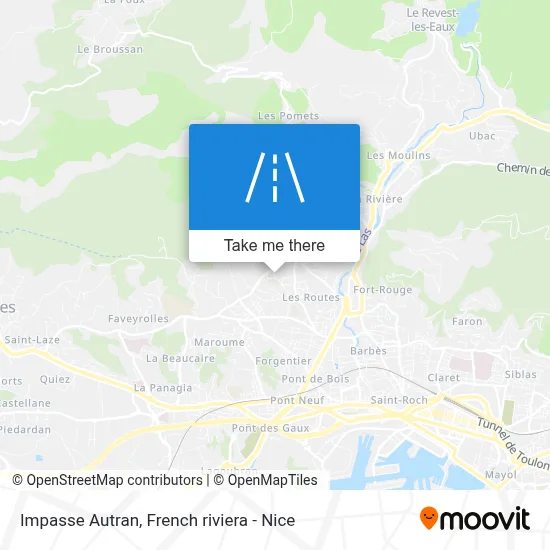 Impasse Autran map