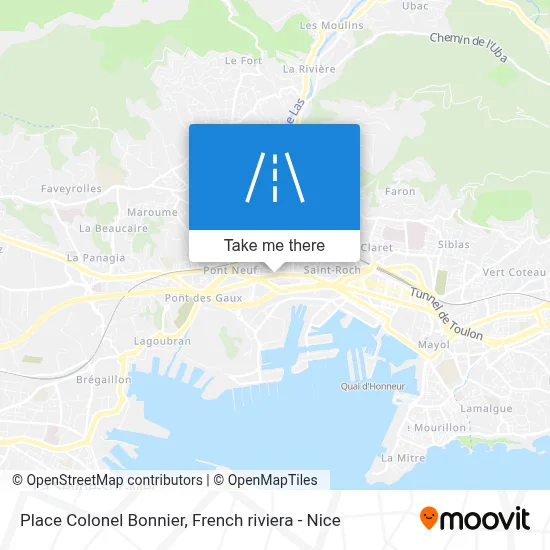 Place Colonel Bonnier map
