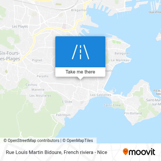 Rue Louis Martin Bidoure map