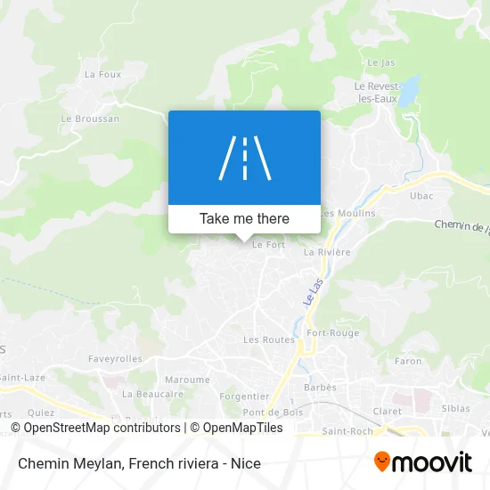 Chemin Meylan map