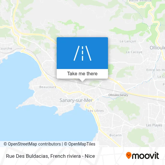 Rue Des Buldacias map