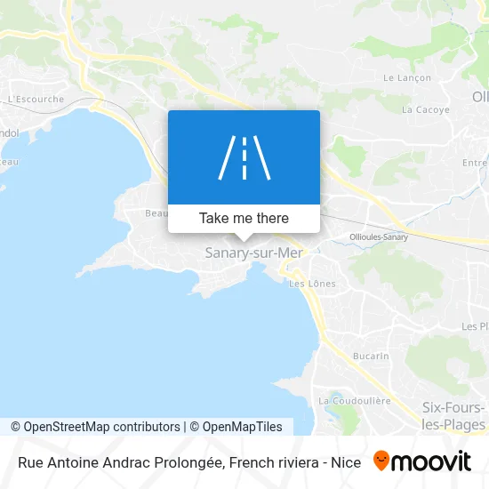 Rue Antoine Andrac Prolongée map