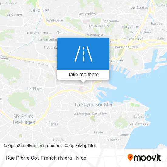 Mapa Rue Pierre Cot