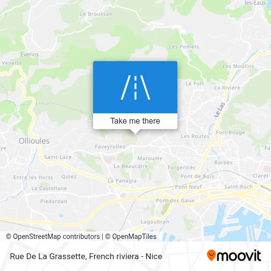 Rue De La Grassette map