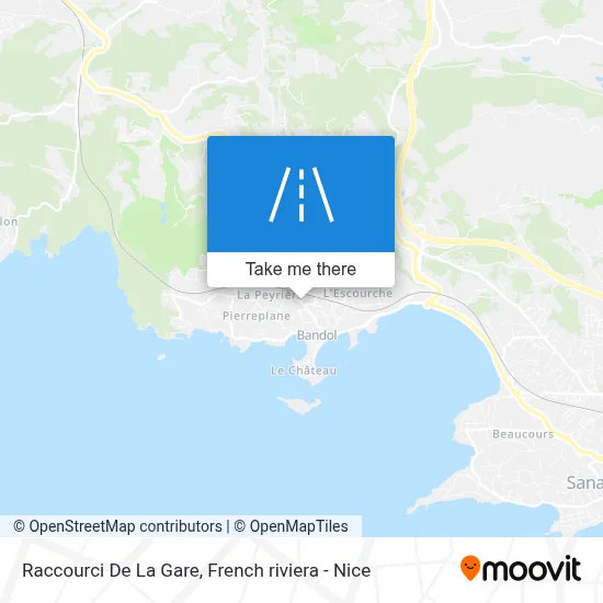 Raccourci De La Gare map