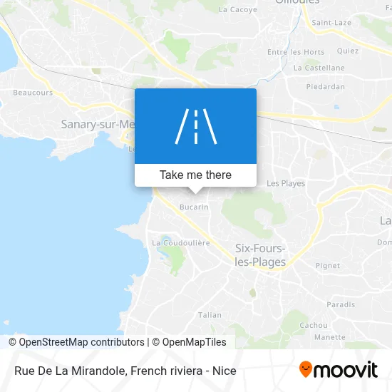Rue De La Mirandole map