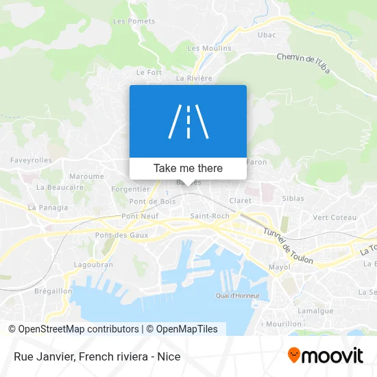 Mapa Rue Janvier