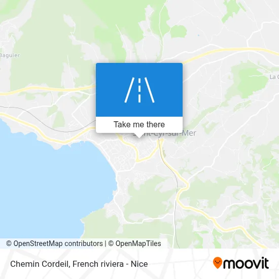 Chemin Cordeil map