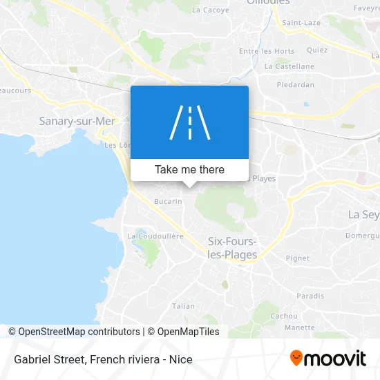 Rue Gabriel map