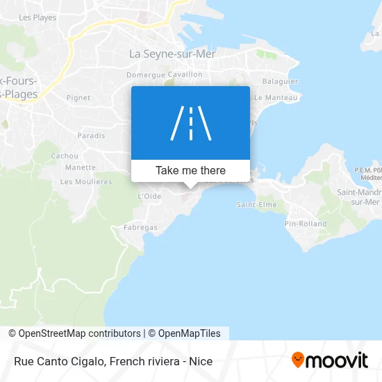 Rue Canto Cigalo map