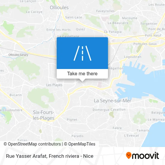 Rue Yasser Arafat map