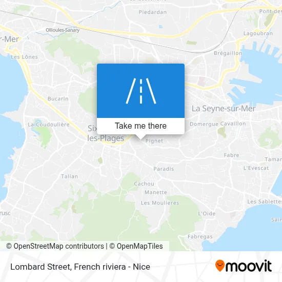 Mapa Rue Lombard