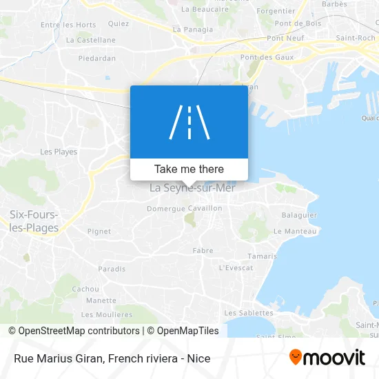 Mapa Rue Marius Giran