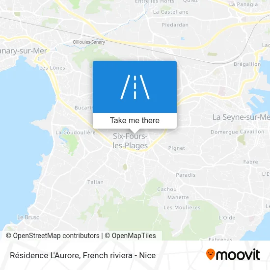 Résidence L'Aurore map