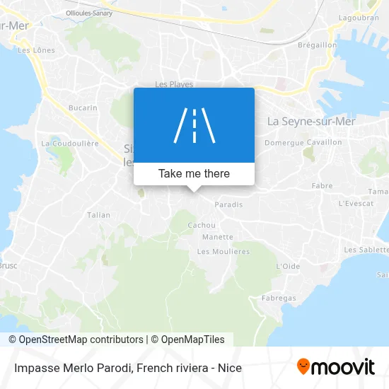 Impasse Merlo Parodi map