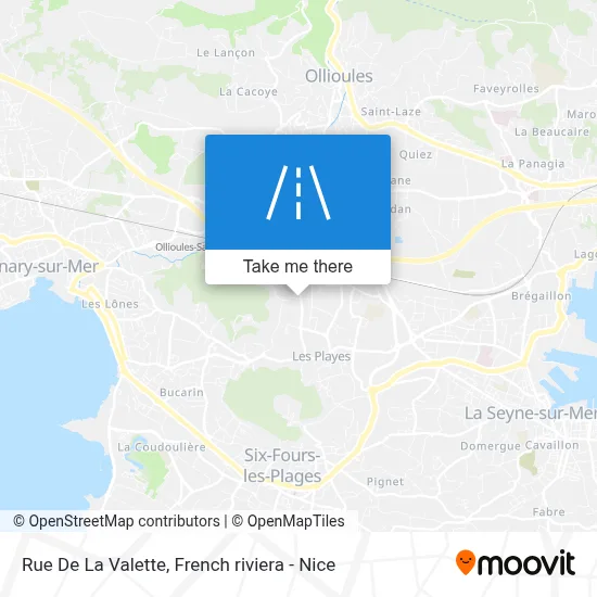 Rue De La Valette map