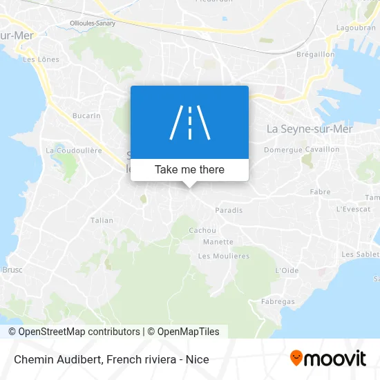Chemin Audibert map
