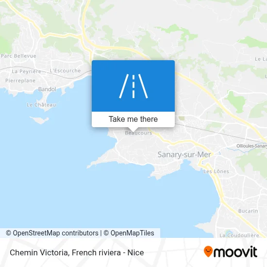 Chemin Victoria map